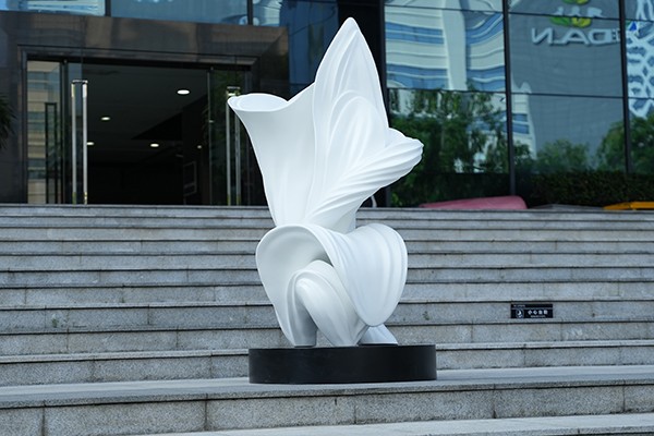 Fiberglass Flower Sculpture For Interior Decoration